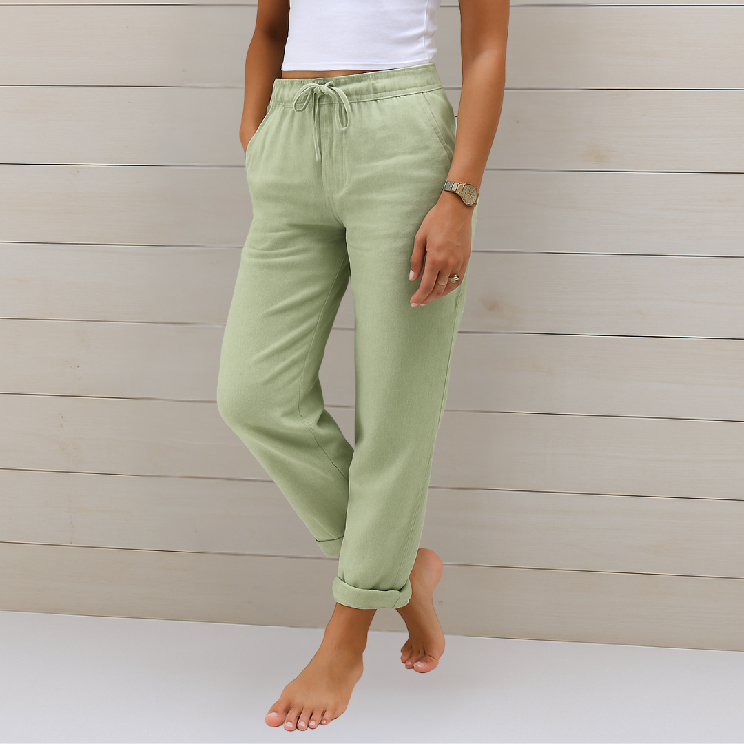 Eloria | Pantalon lin stretch