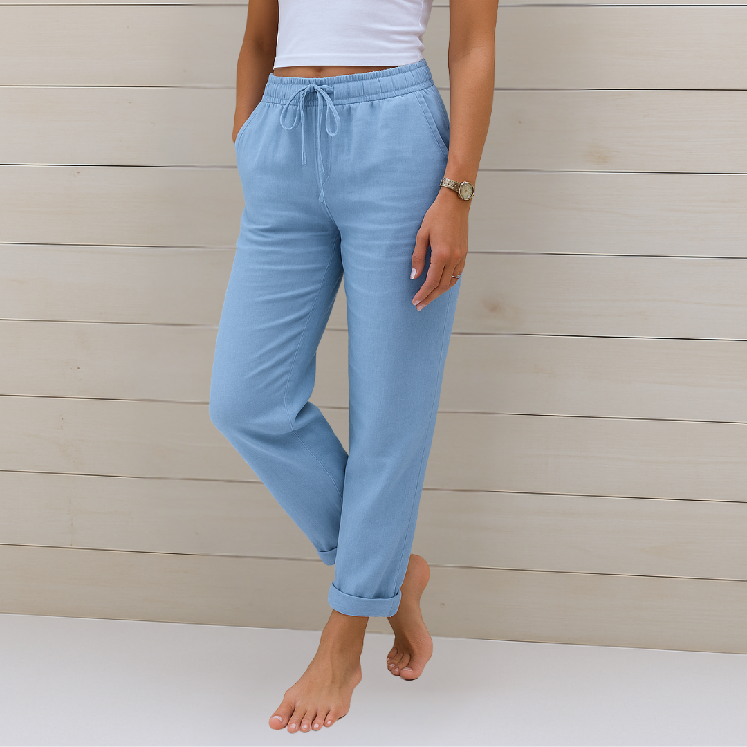 Eloria | Pantalon lin stretch