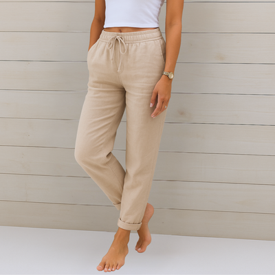 Eloria | Pantalon lin stretch
