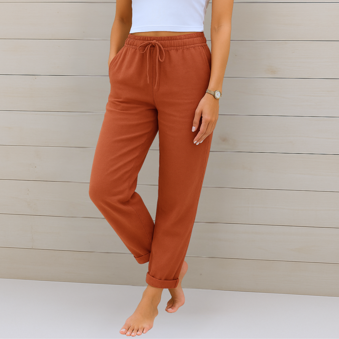 Eloria | Pantalon lin stretch