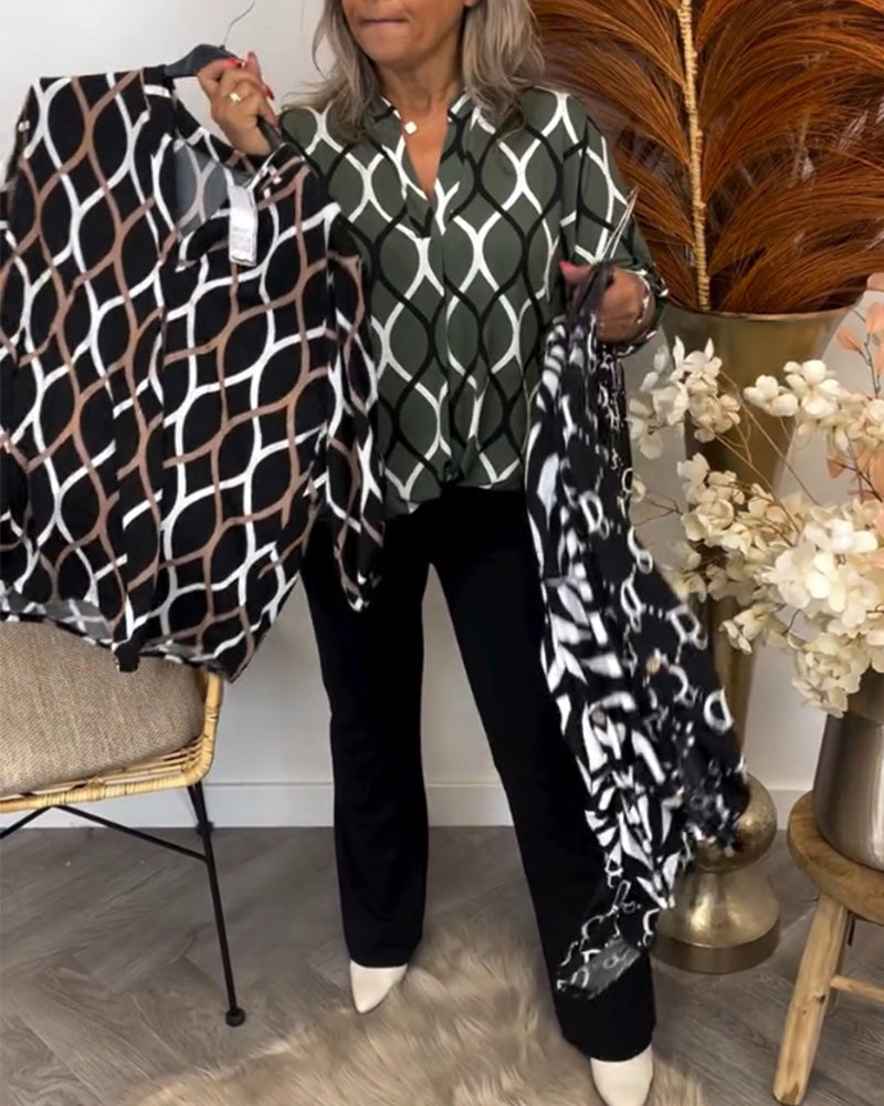 Juut – Blouse à Imprimé Graphique