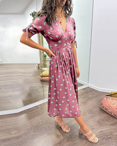 Selina | Robe intemporelle à pois