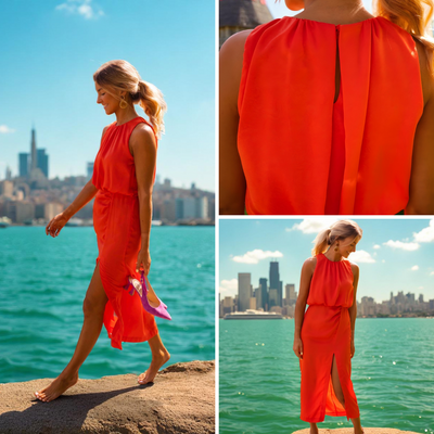 Tyra — Robe Midi d’Été