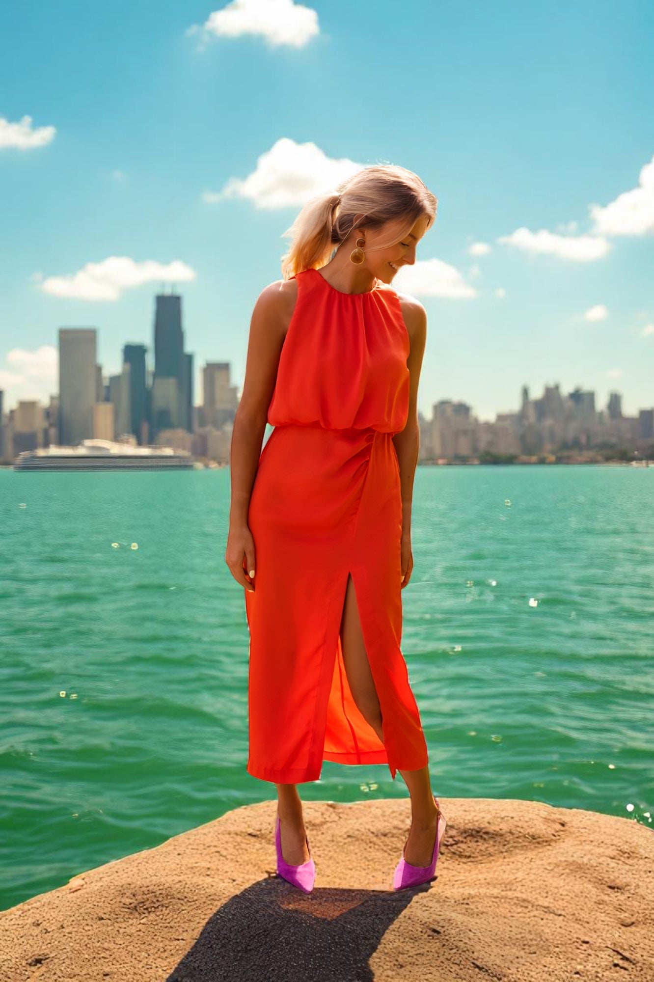 Tyra — Robe Midi d’Été