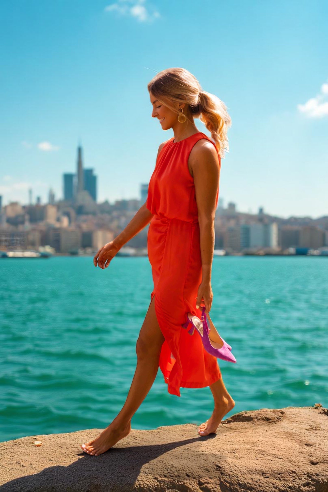 Tyra — Robe Midi d’Été