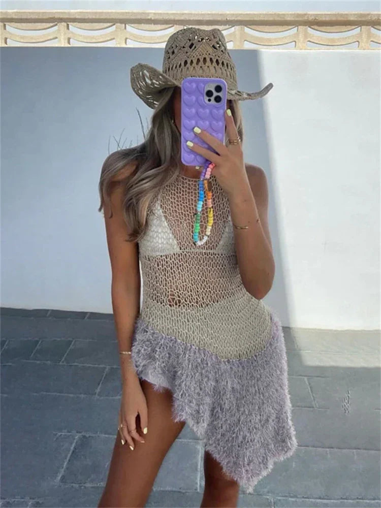 Alma | Robe débardeur motifs