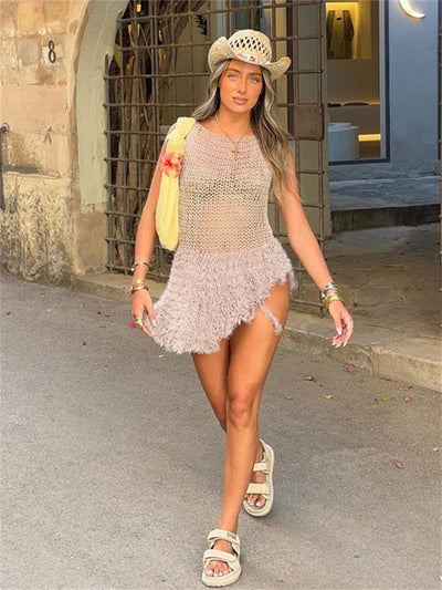 Alma | Robe débardeur motifs