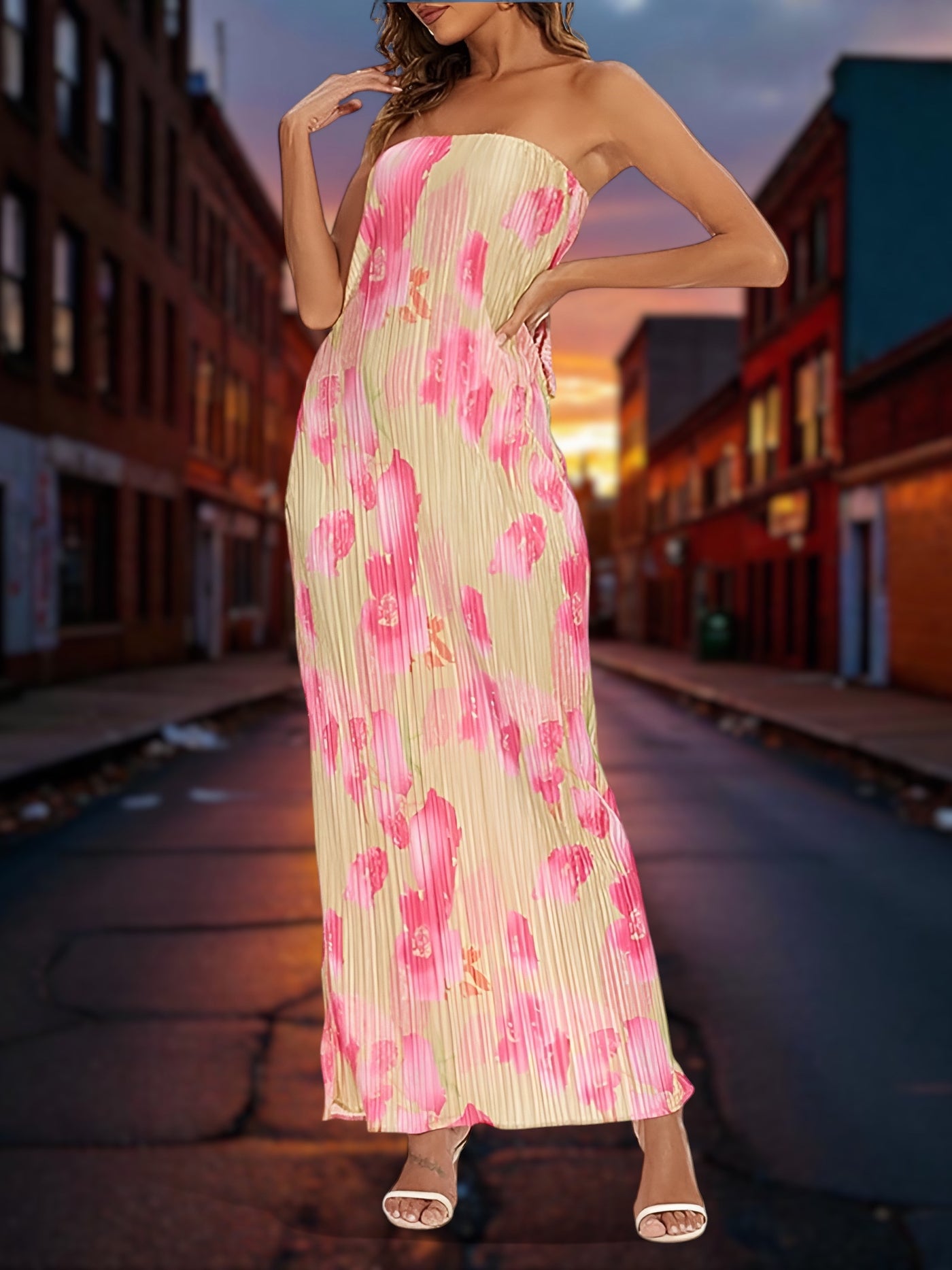 Alvina | Robe sans manches élégante